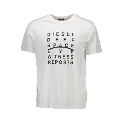 Camiseta blanca de algodón para hombre