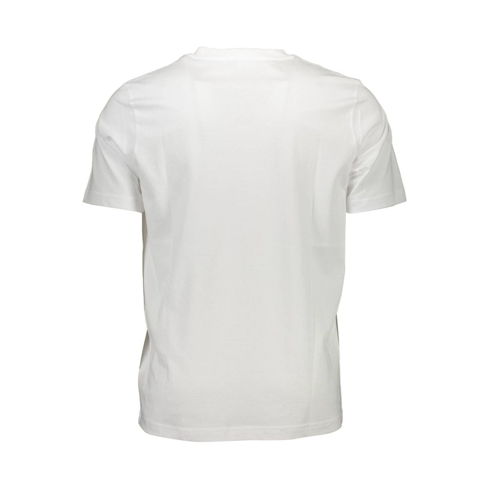 Camiseta blanca de algodón para hombre