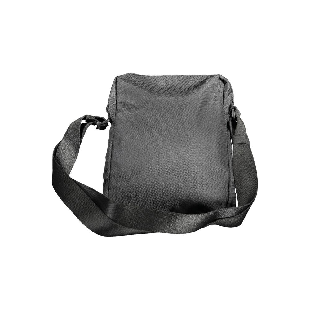 Bolso de hombro para hombre de poliéster negro