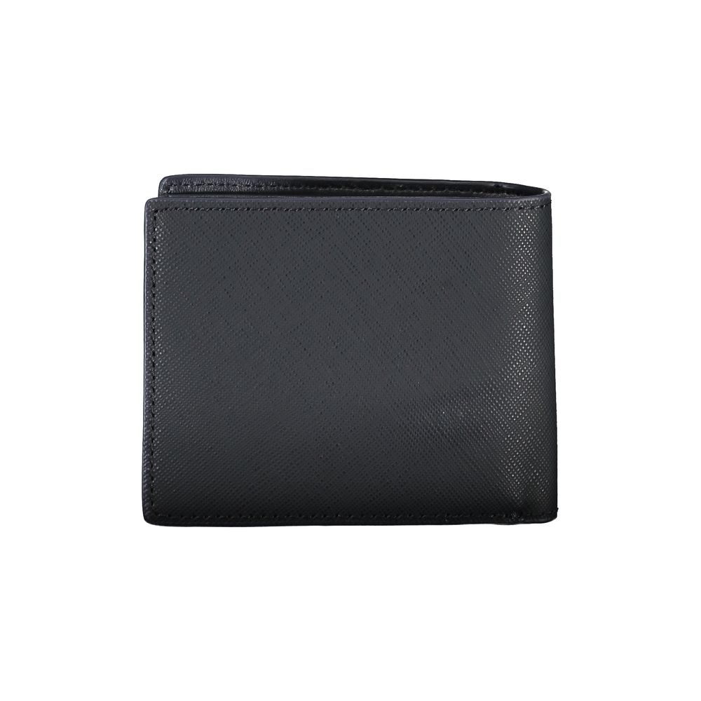 Cartera de hombre de piel azul