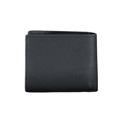 Cartera de hombre de piel azul