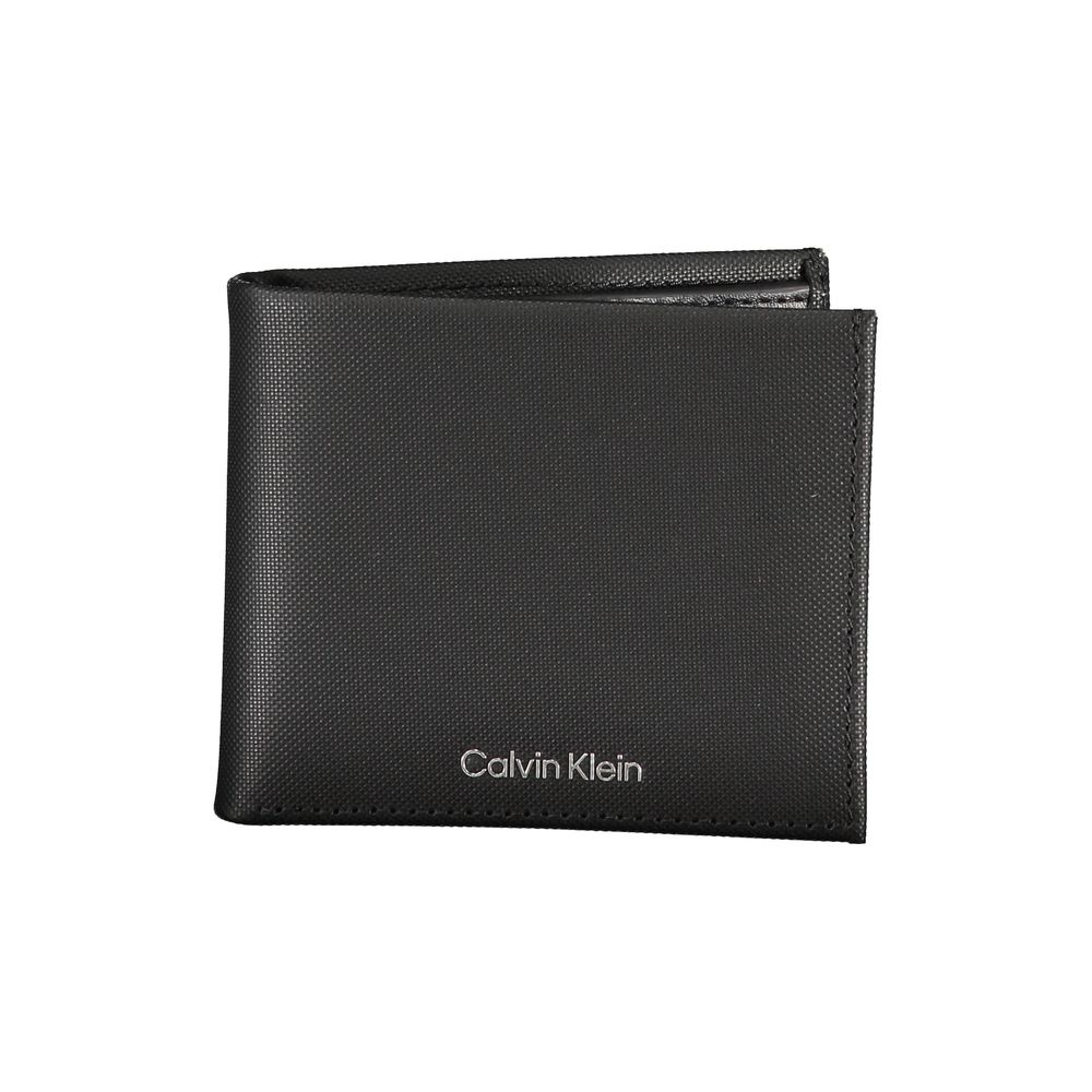 Elegante cartera de piel con dos compartimentos