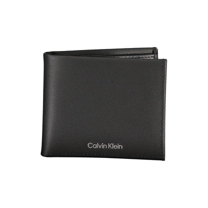 Elegante cartera de piel con dos compartimentos