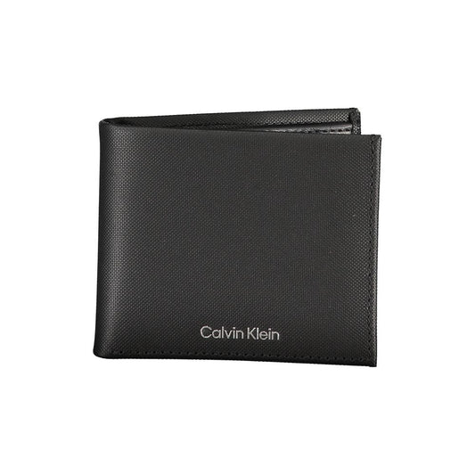 Elegante cartera de piel con dos compartimentos