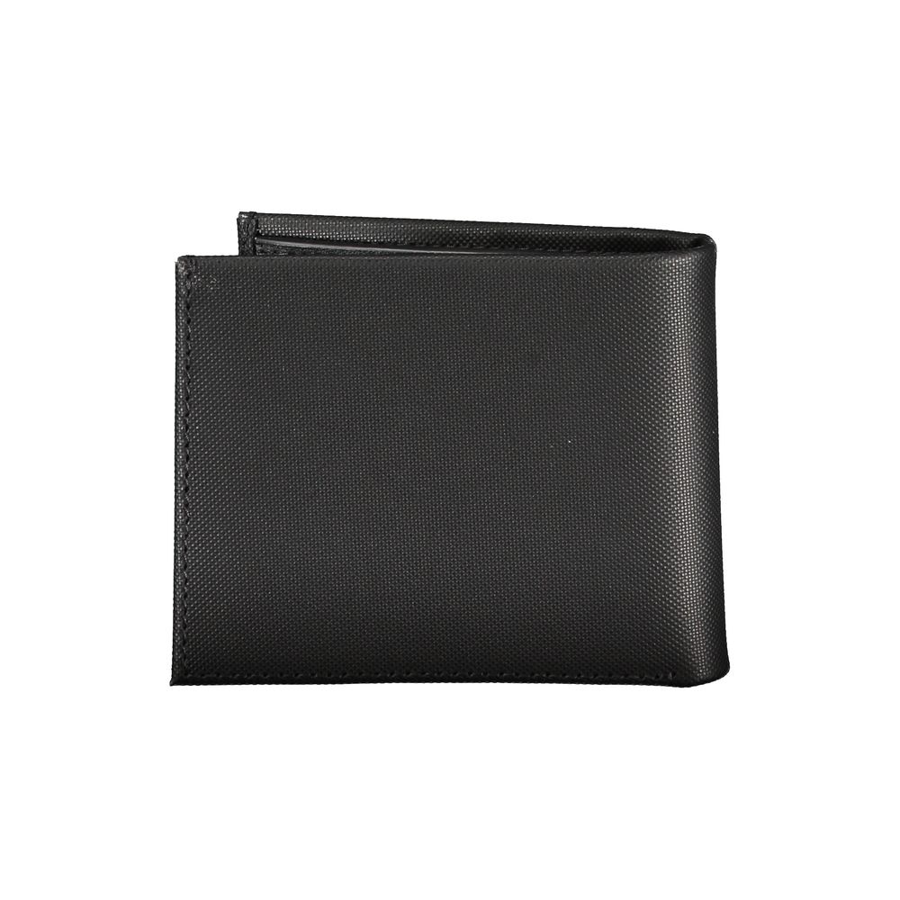 Elegante cartera de piel con dos compartimentos