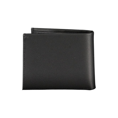 Elegante cartera de piel con dos compartimentos