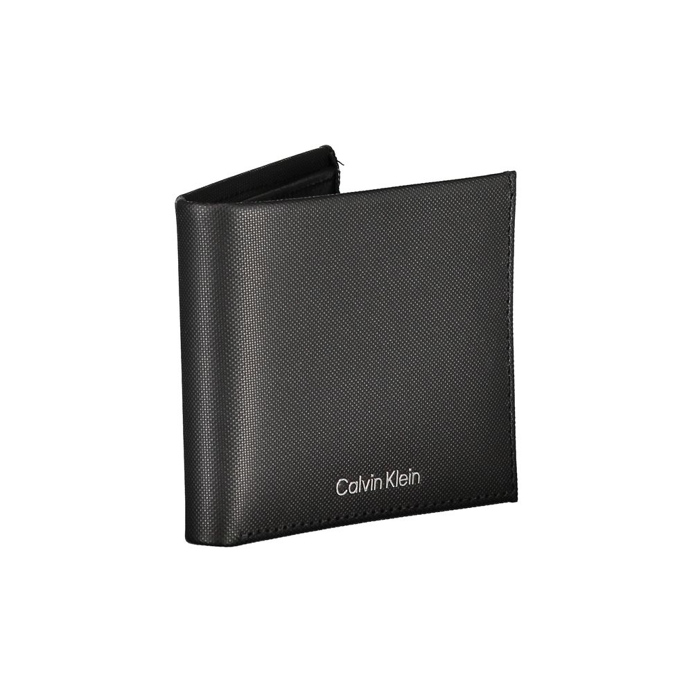Elegante cartera de piel con dos compartimentos