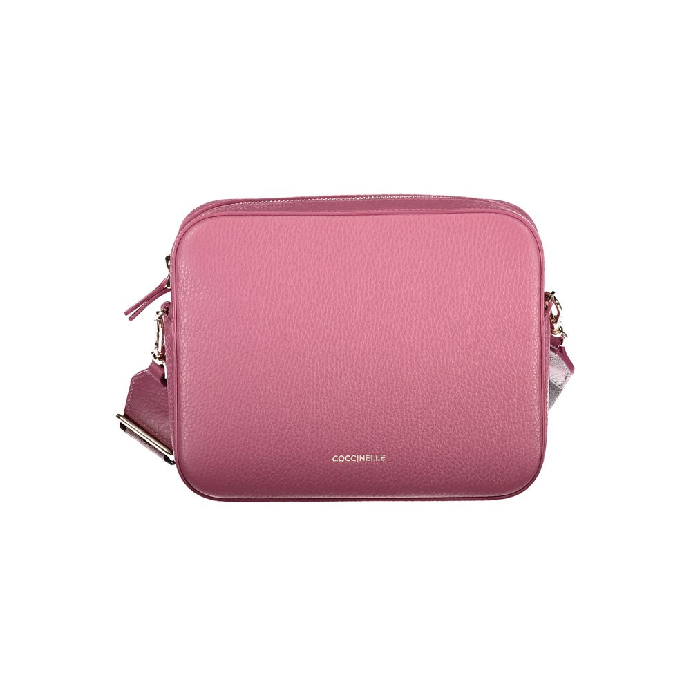 Bolso de piel rosa