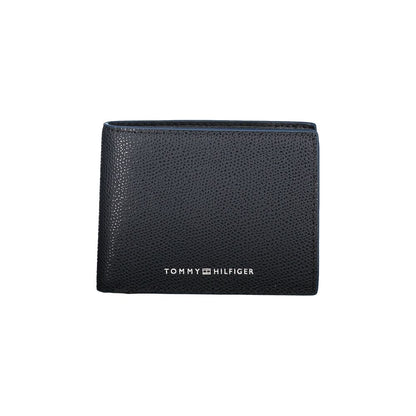 Elegante cartera de piel con dos compartimentos