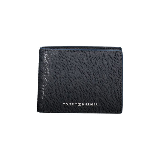 Elegante cartera de piel con dos compartimentos