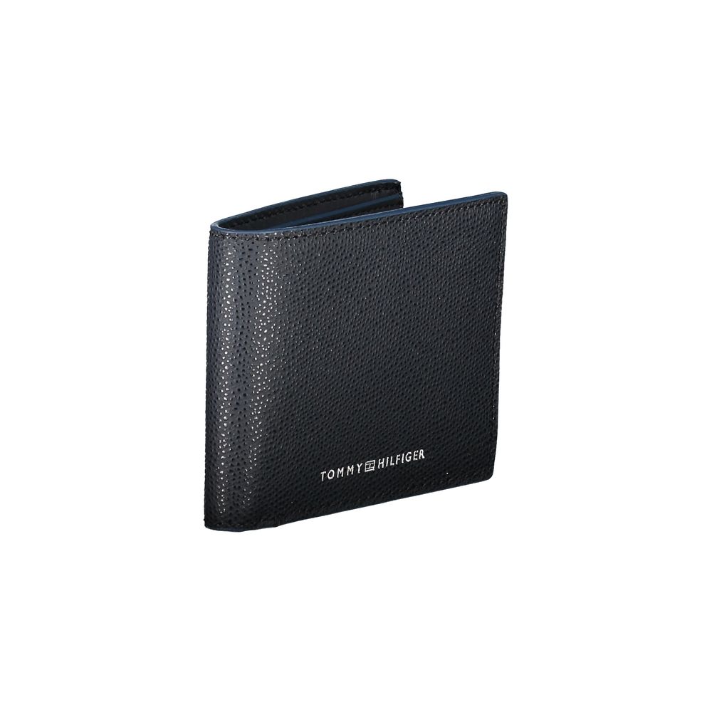 Elegante cartera de piel con dos compartimentos