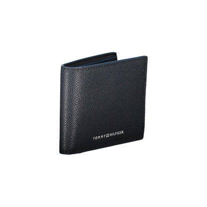 Elegante cartera de piel con dos compartimentos