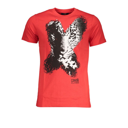 Camiseta roja de algodón