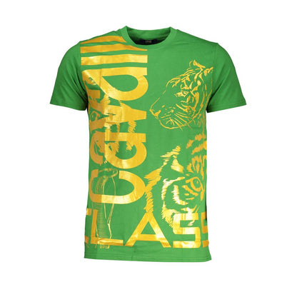 Camiseta verde de algodón