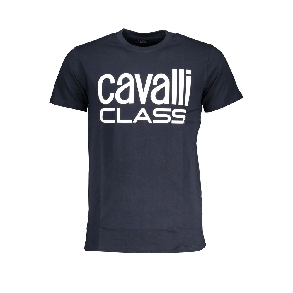 Camiseta azul de algodón