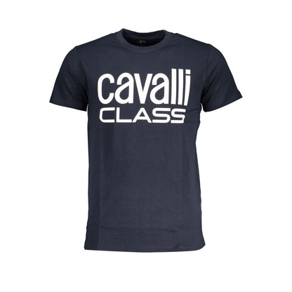 Camiseta azul de algodón