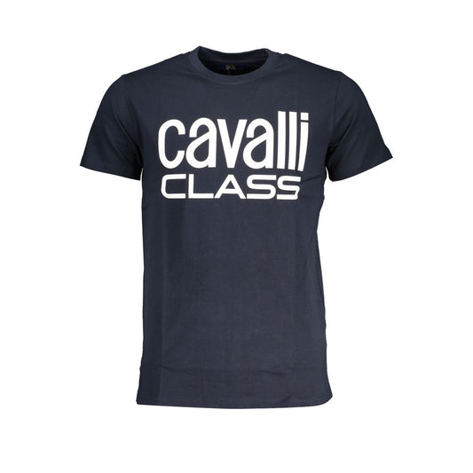 Camiseta azul de algodón