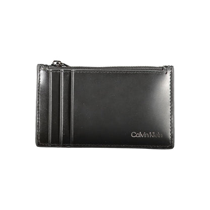 Cartera de piel negra