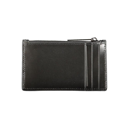 Cartera de piel negra