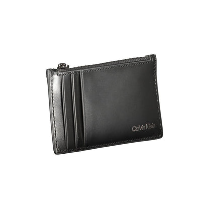 Cartera de piel negra