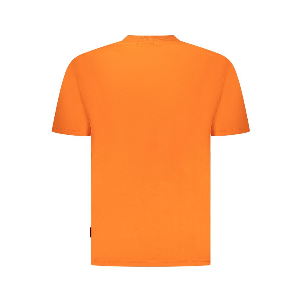 Camiseta naranja de algodón para hombre