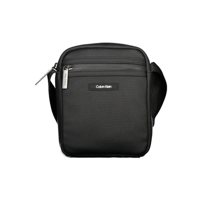 Black Polyester Shoulder Bag