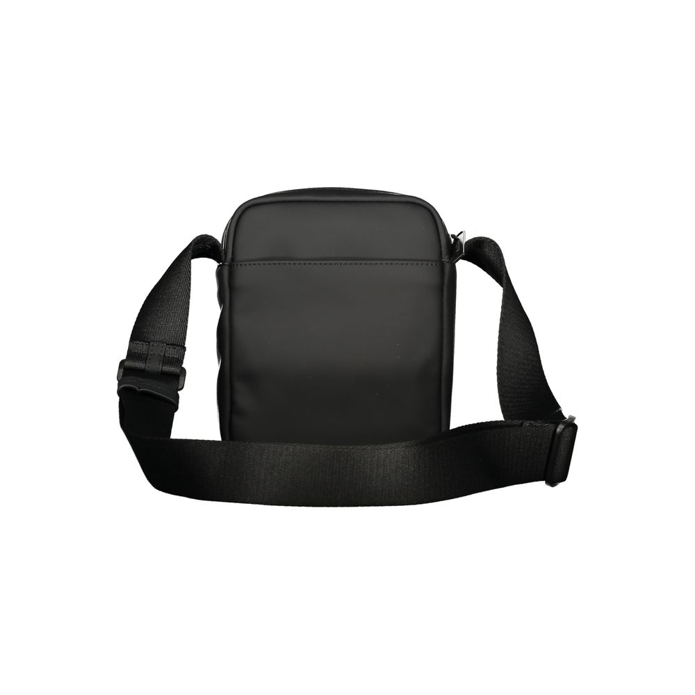 Black Polyester Shoulder Bag