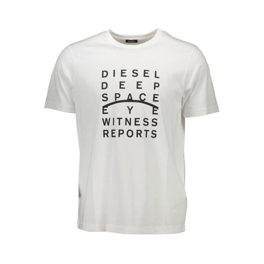 Camiseta blanca de algodón para hombre