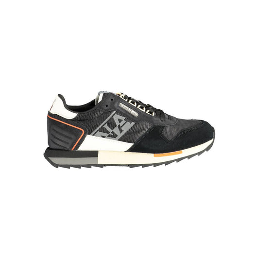 Sneaker de cuero negro para hombre