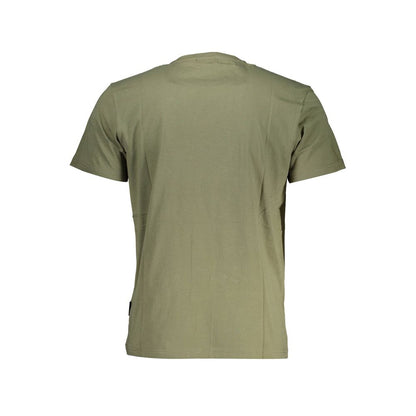 Camiseta verde de algodón para hombre