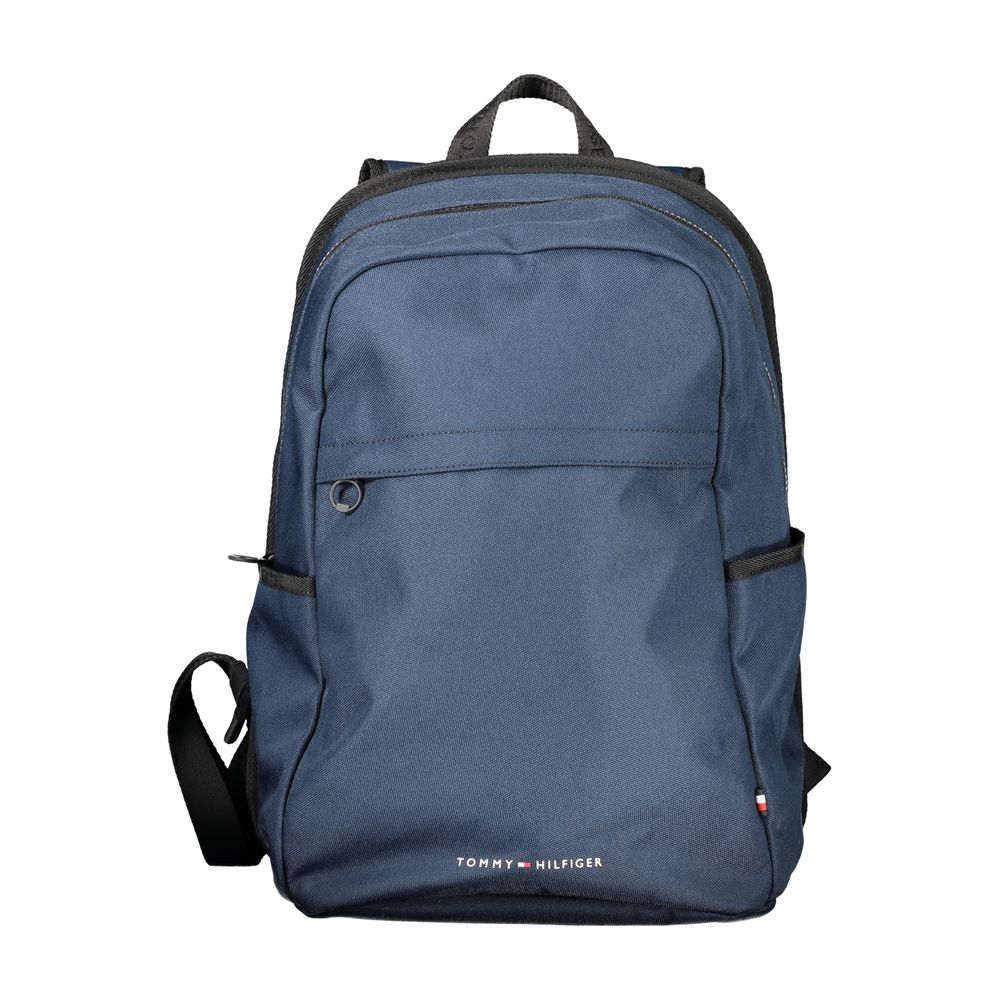 Mochila de poliéster azul