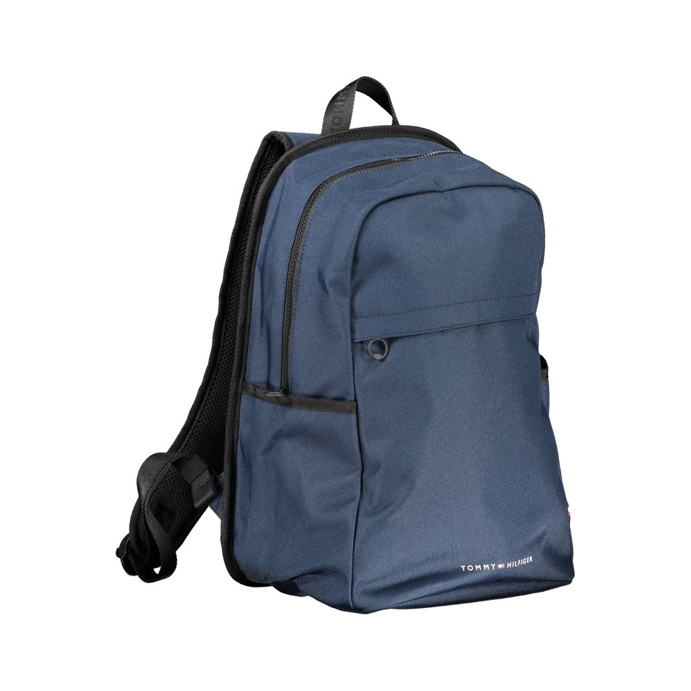 Mochila de poliéster azul