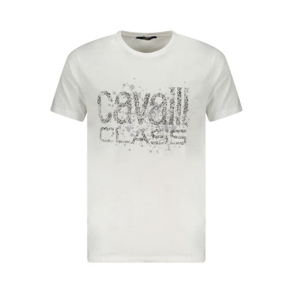 White Cotton Men T-Shirt