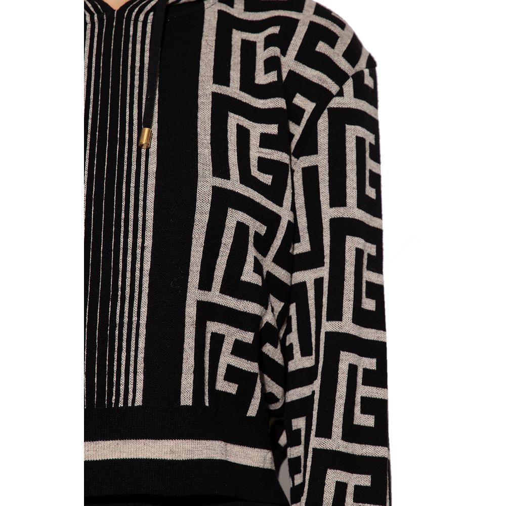 Black Merino Wool Sweater