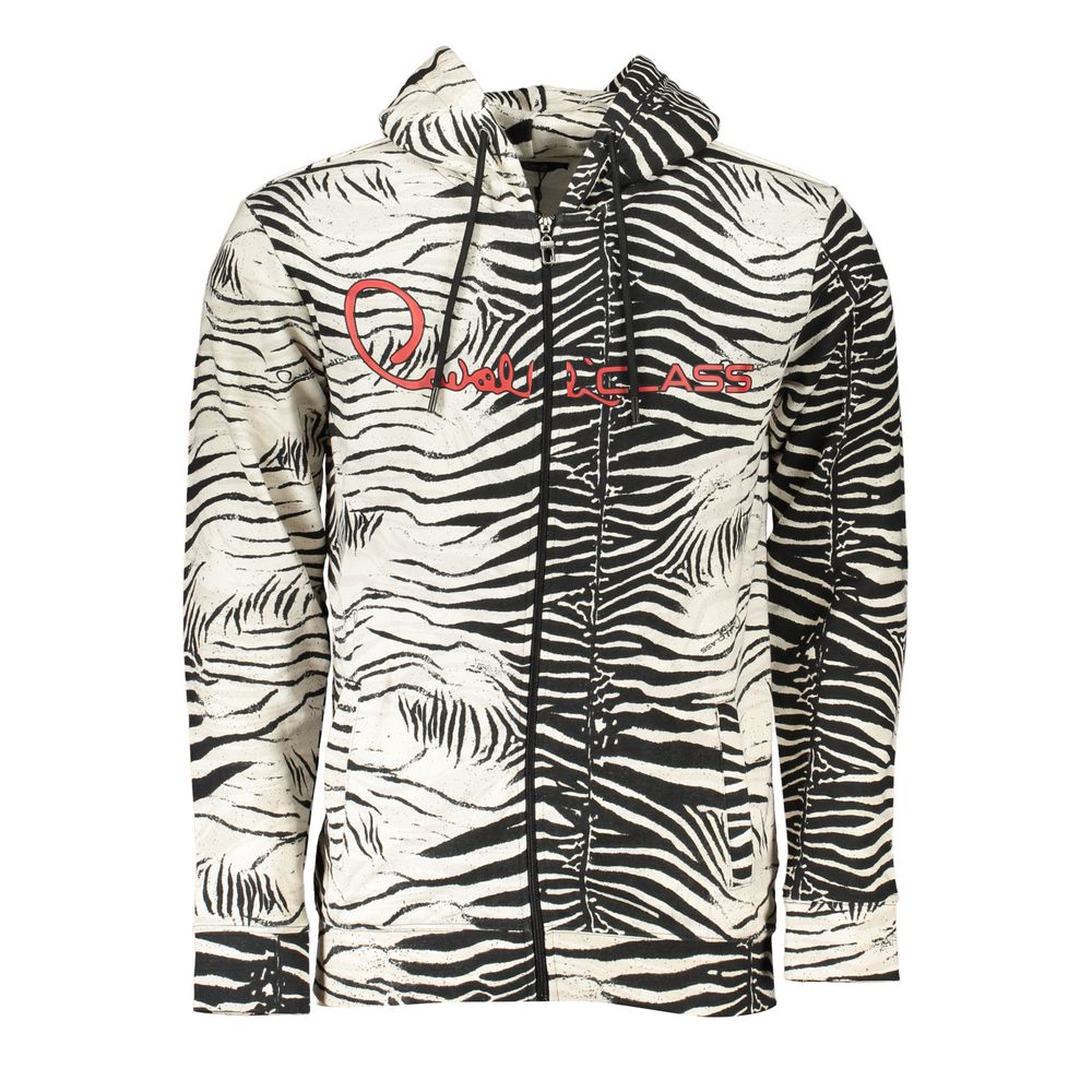 Sudadera con capucha de algodón blanco para hombre