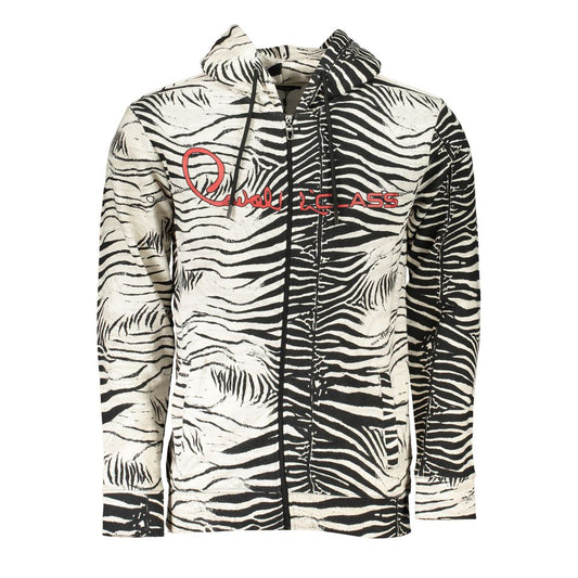 Sudadera con capucha de algodón blanco para hombre