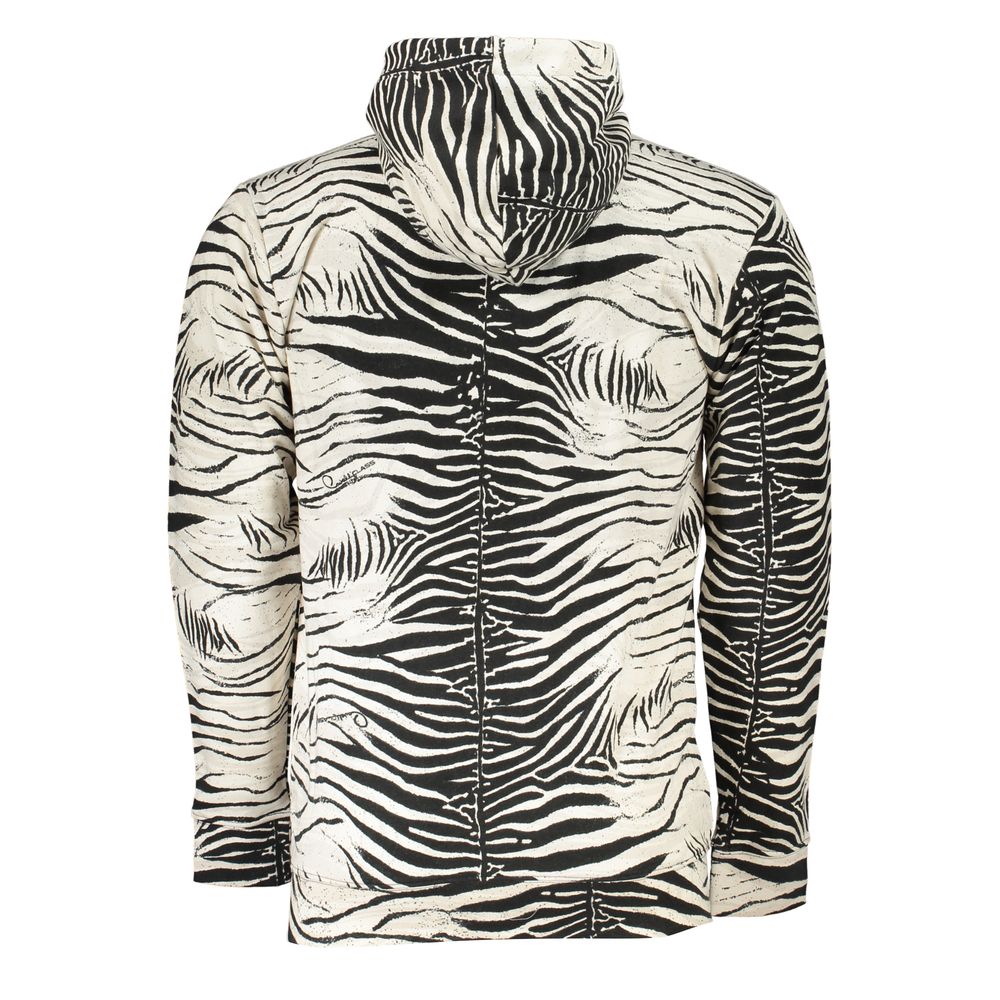 Sudadera con capucha de algodón blanco para hombre