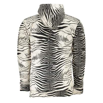 Sudadera con capucha de algodón blanco para hombre