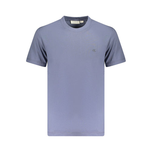 Camiseta azul de algodón para hombre