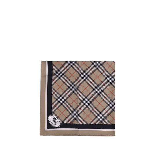 Silk Check Scarf