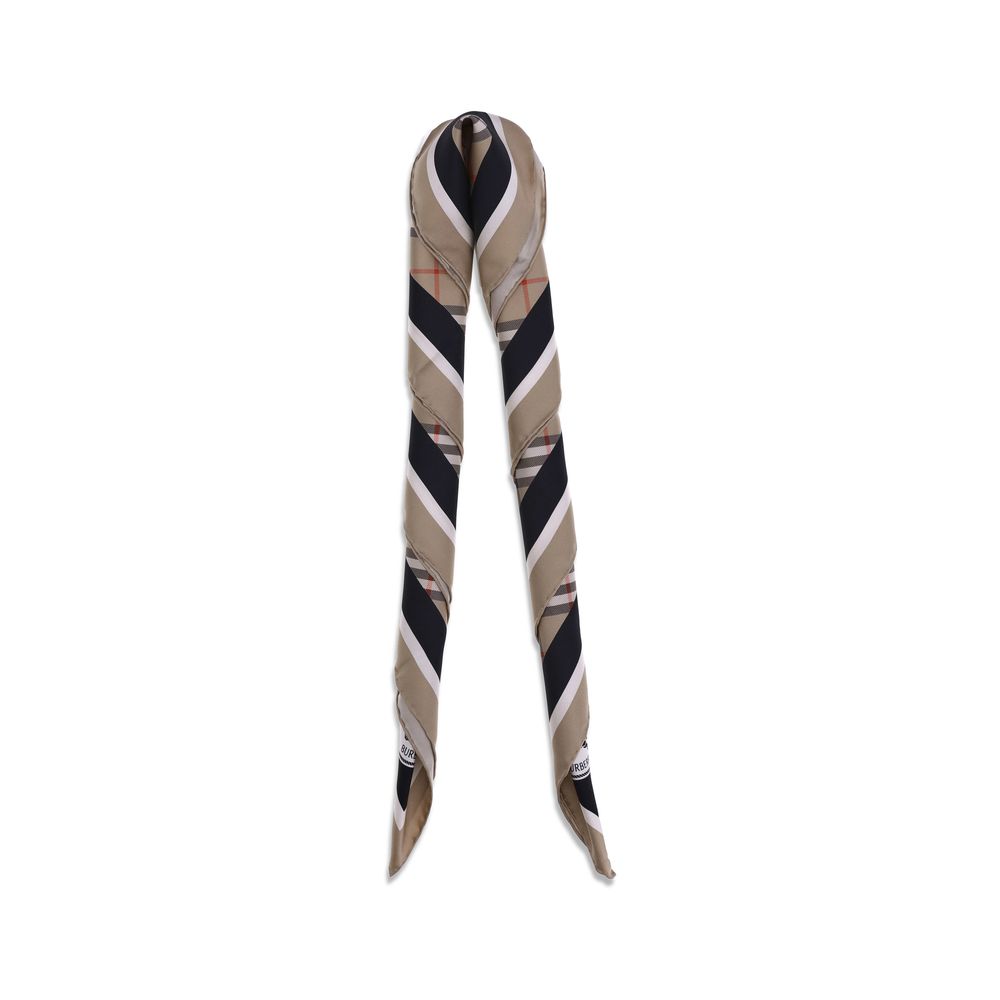 Silk Check Scarf