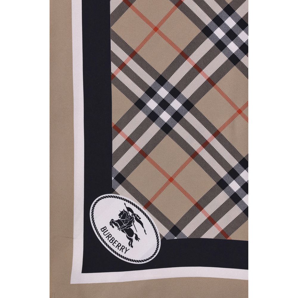 Silk Check Scarf