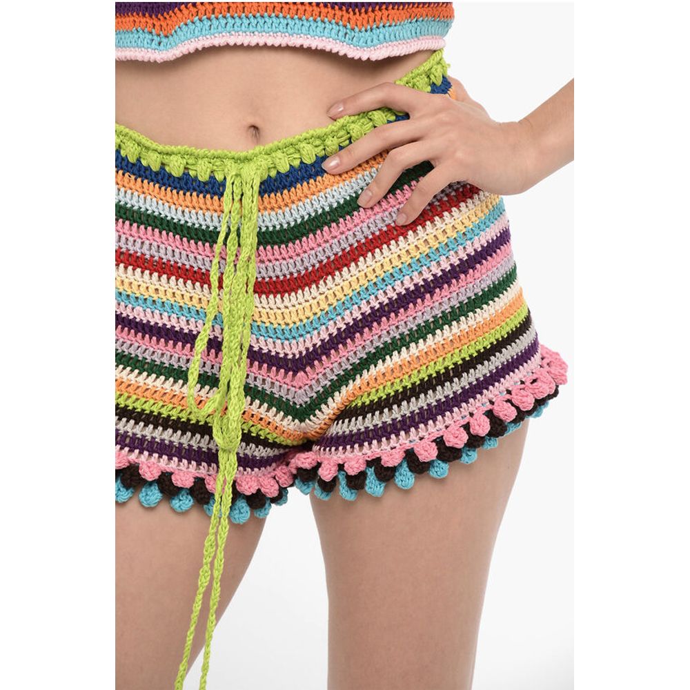 Crochet Shorts with Maxi Laces