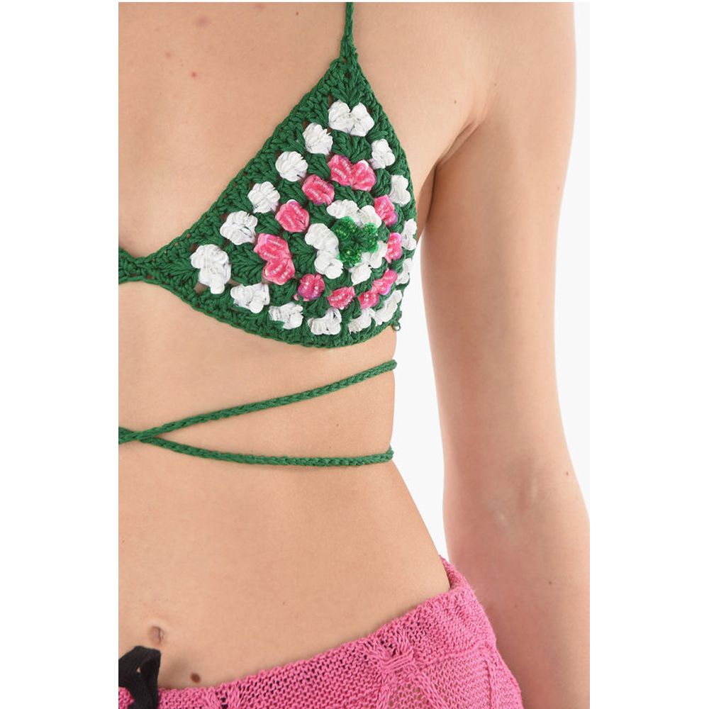 Sequinded Crochet Bra