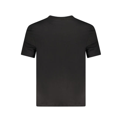 Camiseta negra de algodón para hombre