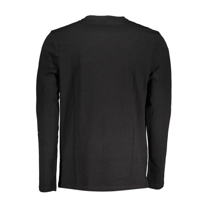 Camiseta negra de algodón para hombre