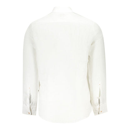 White Linen Men Shirt