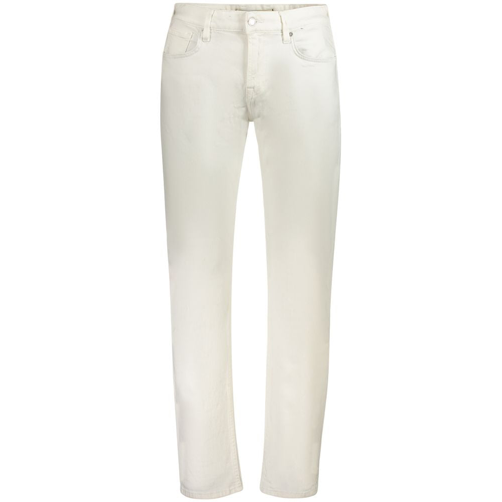 White Cotton Men Jeans
