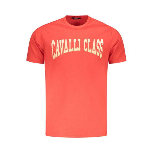 Camiseta roja de algodón para hombre
