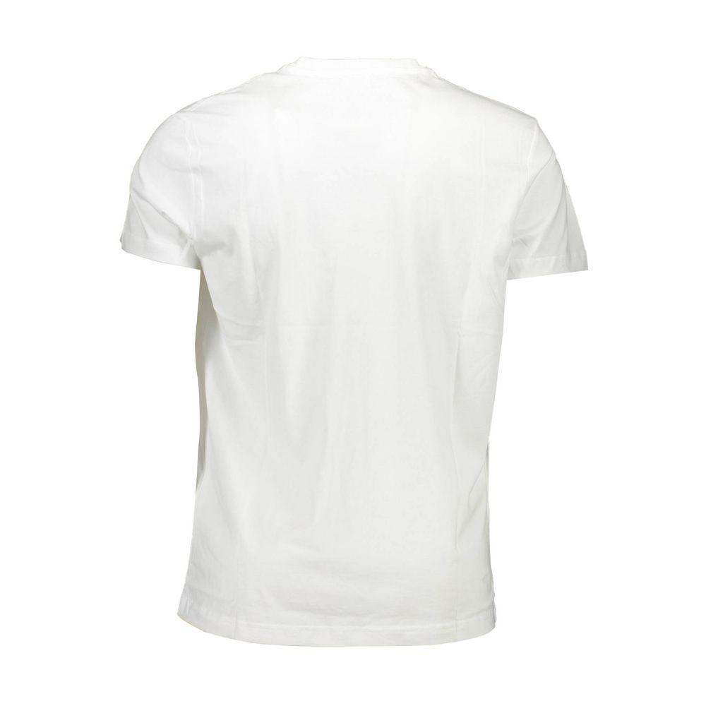 Camiseta blanca de algodón para hombre